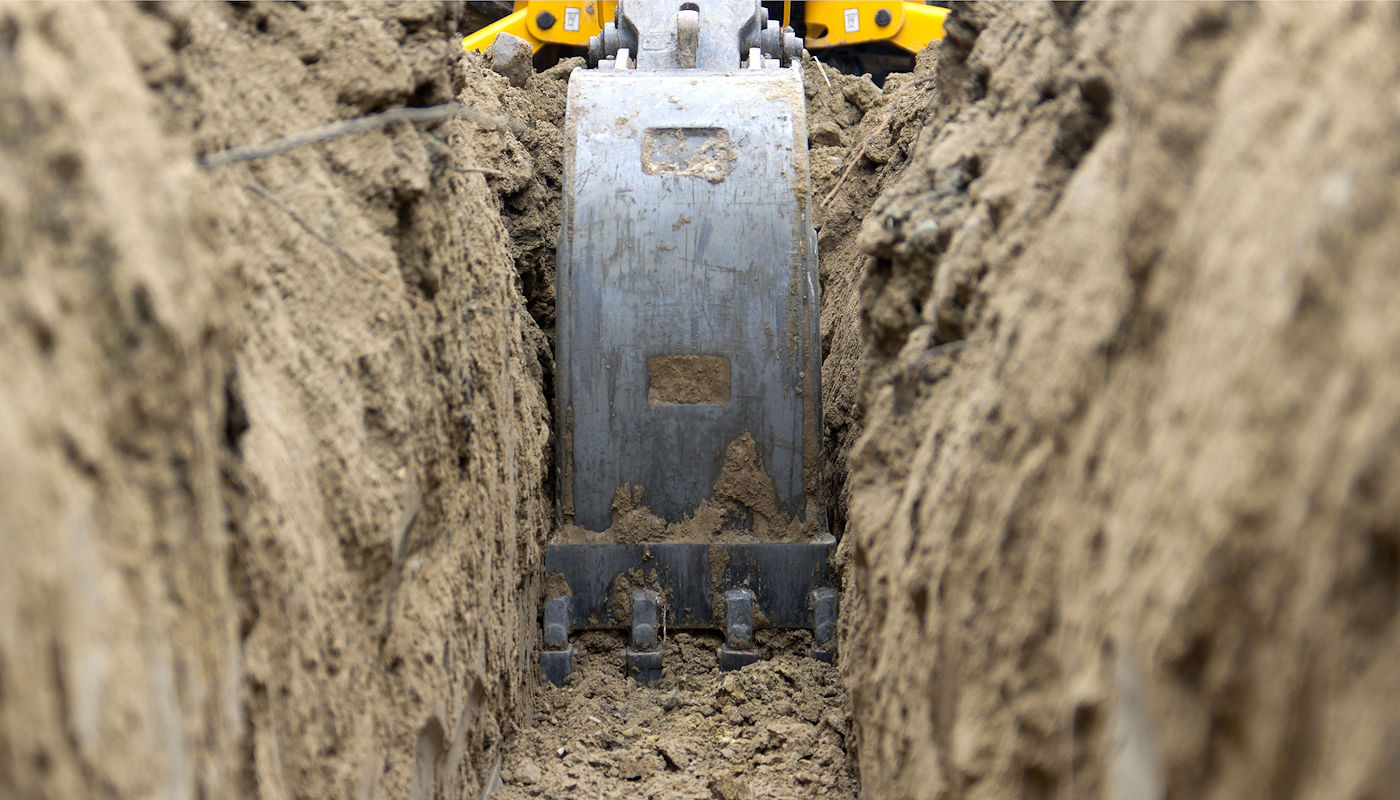 Trench Digging Services - Open Cut Trenching for Water, Sewer & Gas Utilities from Texoma Excavation & Construction in Sherman Texas