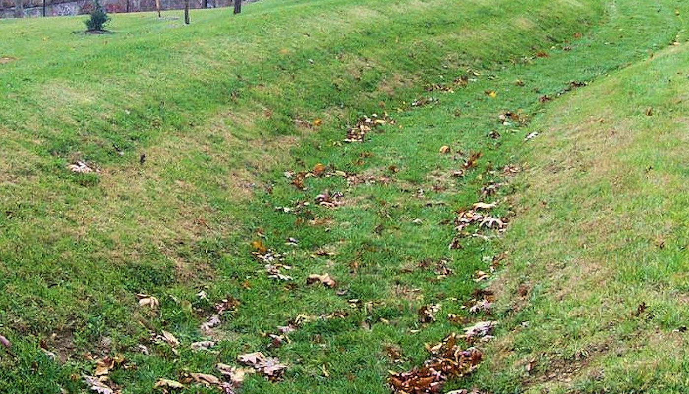 Grass Swale - Naturescape Rainscaping by Texoma Excavation & Construction – Texomaland & North Texas
